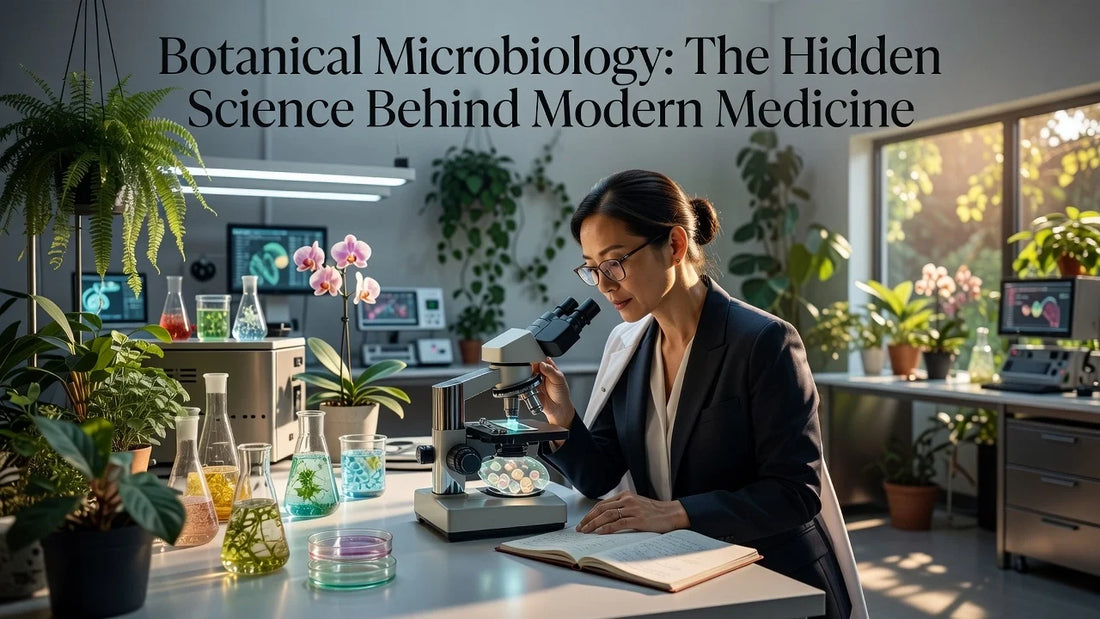 Professional header image for list-based article: Botanical Microbiology: The Hidden Science Behind Modern ...