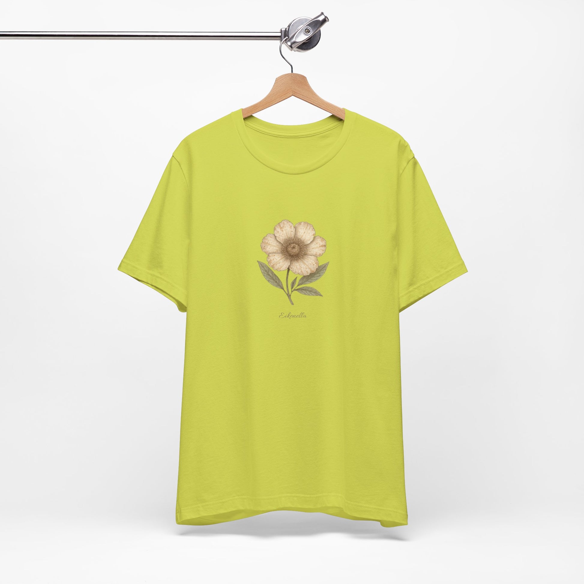 Botanical Microbiology Unisex Tee - Eikenella Corrodens Imaginary Flower Design - Medical Art Apparel