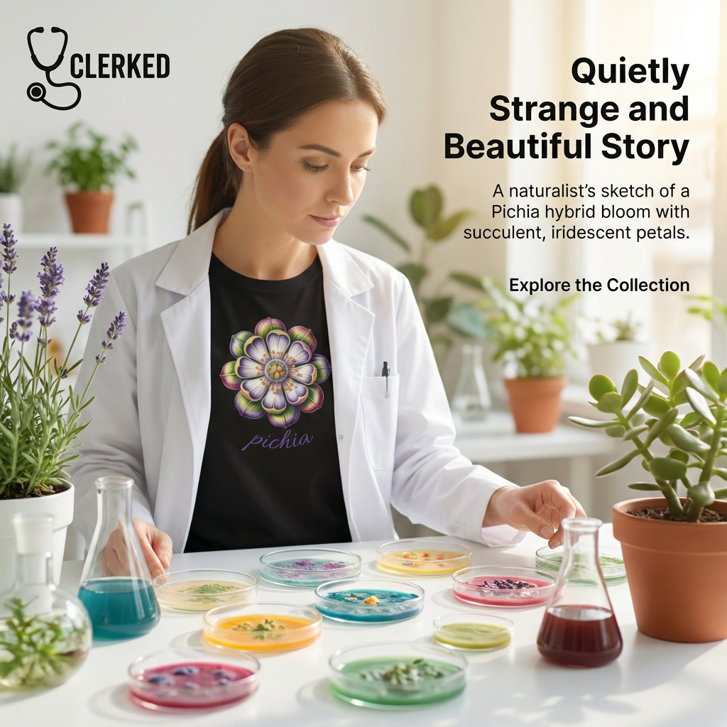 Botanical Pichia Hybrid Tee Art of Medicine apparel 3