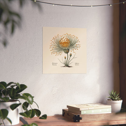 Botanical Actinomyces Imaginary Microbiology Fine Art Poster