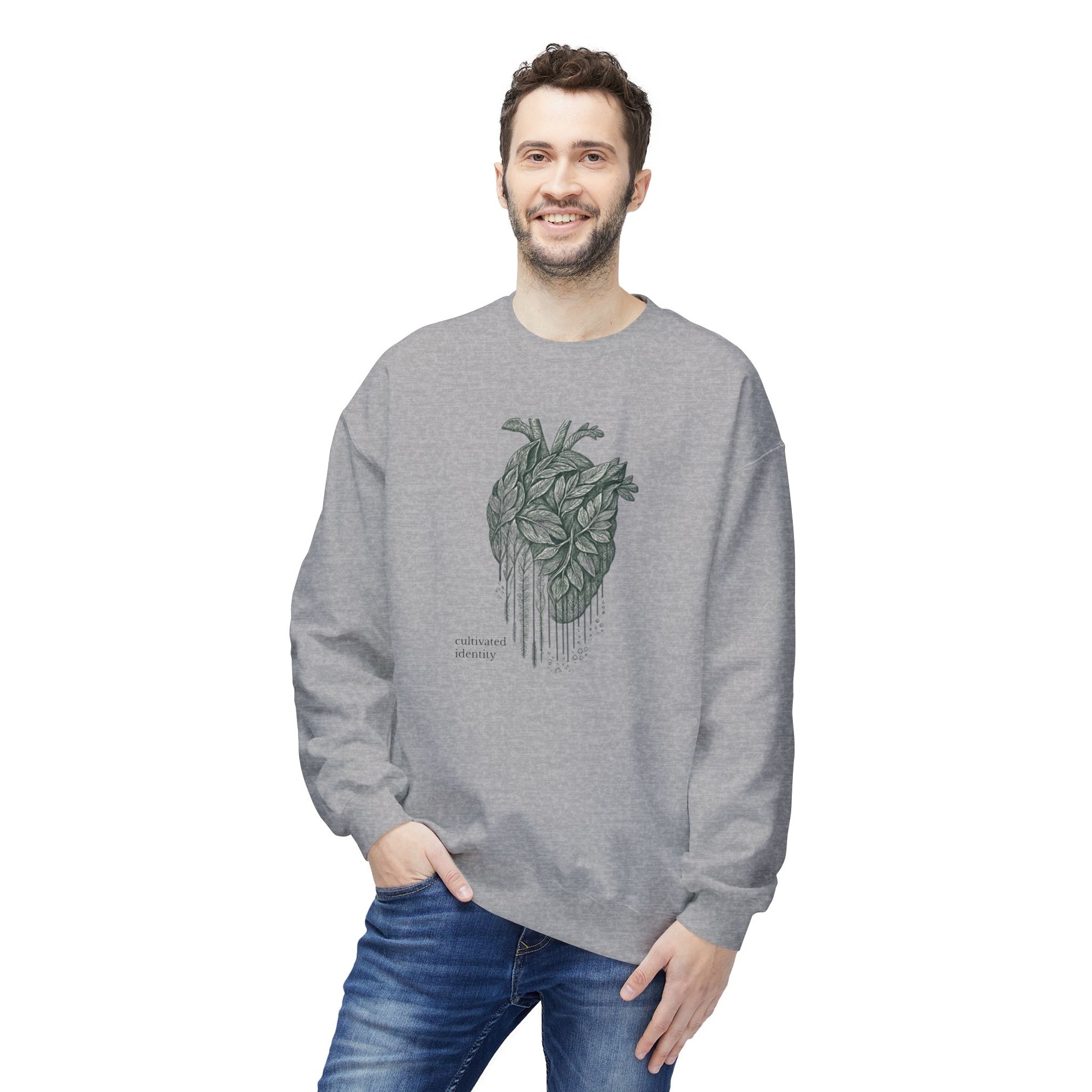 Botanical Anatomical Heart Sweatshirt Art of Medicine apparel