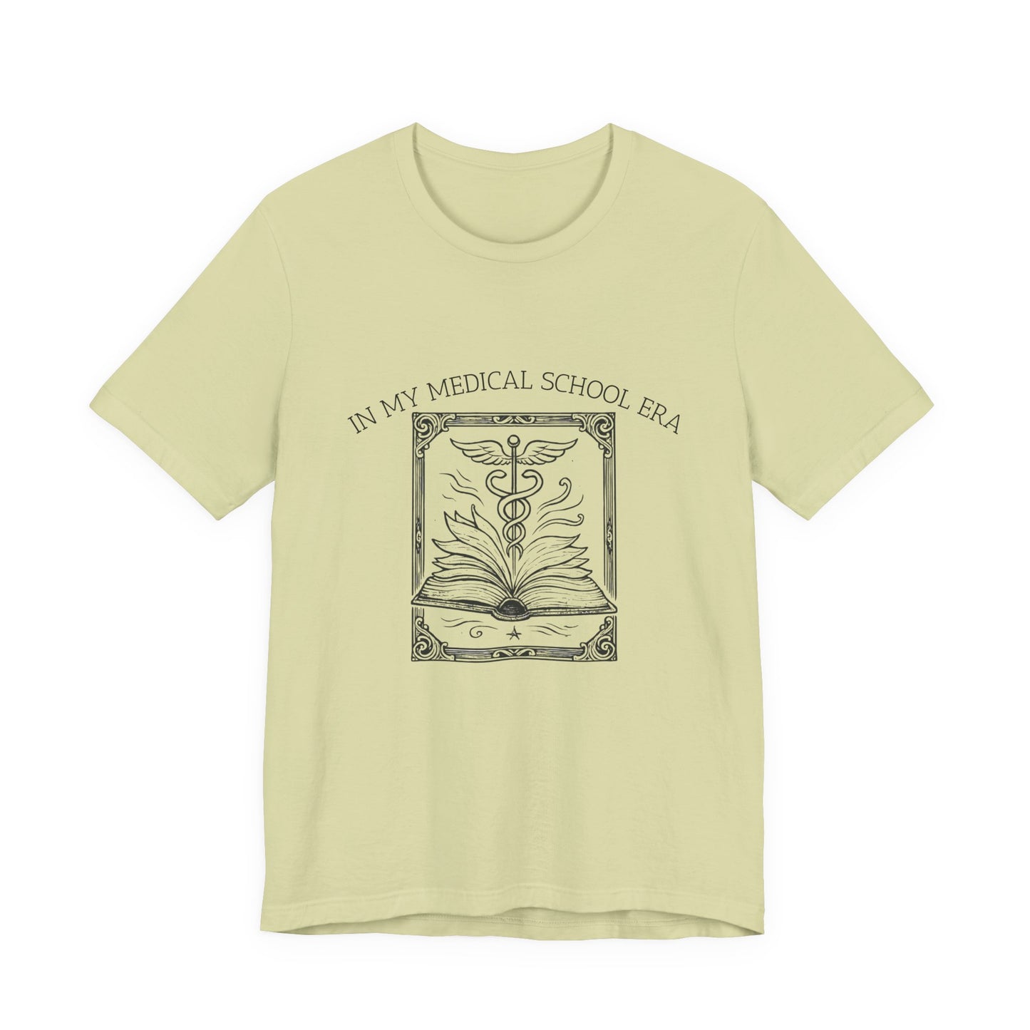 In My Medical School Era Caduceus Book Illustration Tee Art of Medicine 2