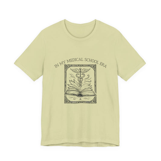 In My Medical School Era Caduceus Book Illustration Tee Art of Medicine 2