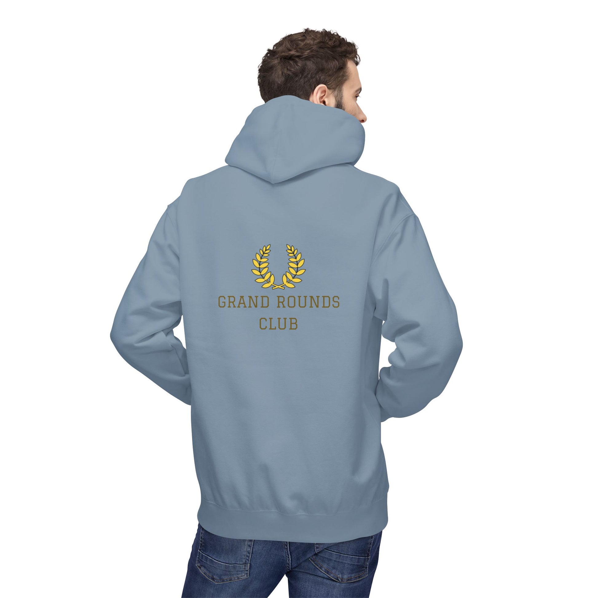 Grand Rounds Club Hoodie — Anatomical Laurel Medical Streetwear Pullover - Medical Art Apparel