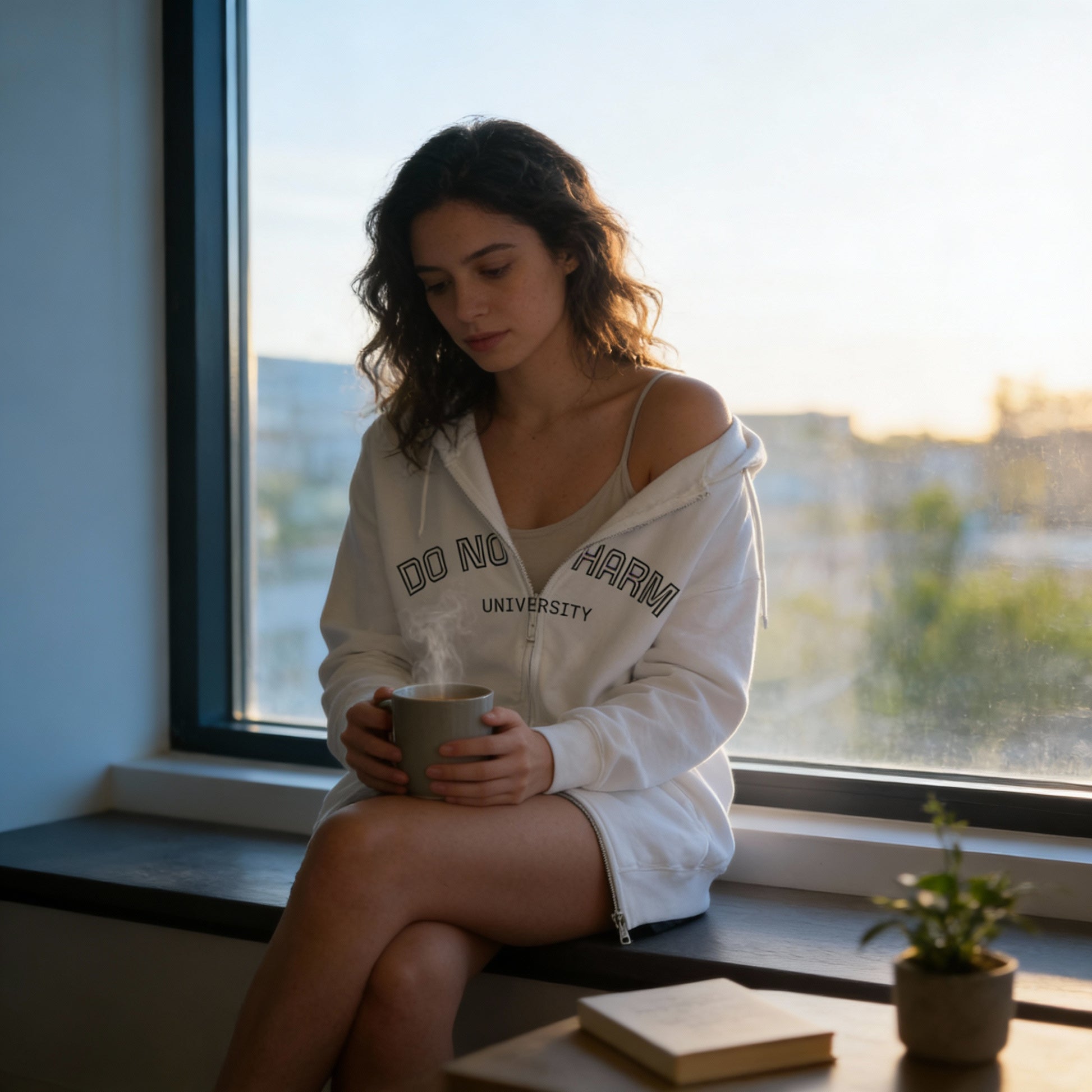 Do No Harm University Zip Hoodie professional healthcare worker hoodie