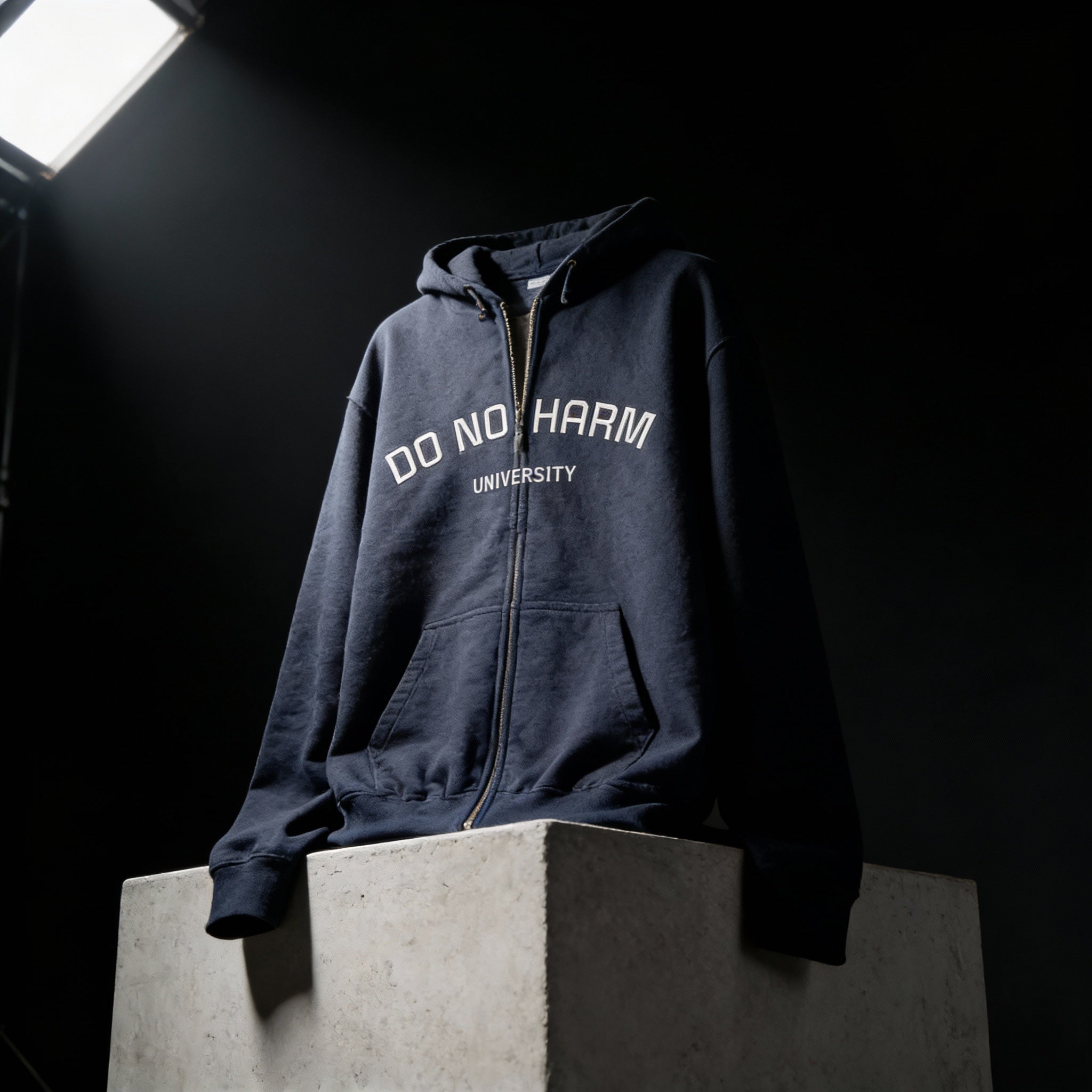 Do No Harm University Zip Hoodie medical school style jacket