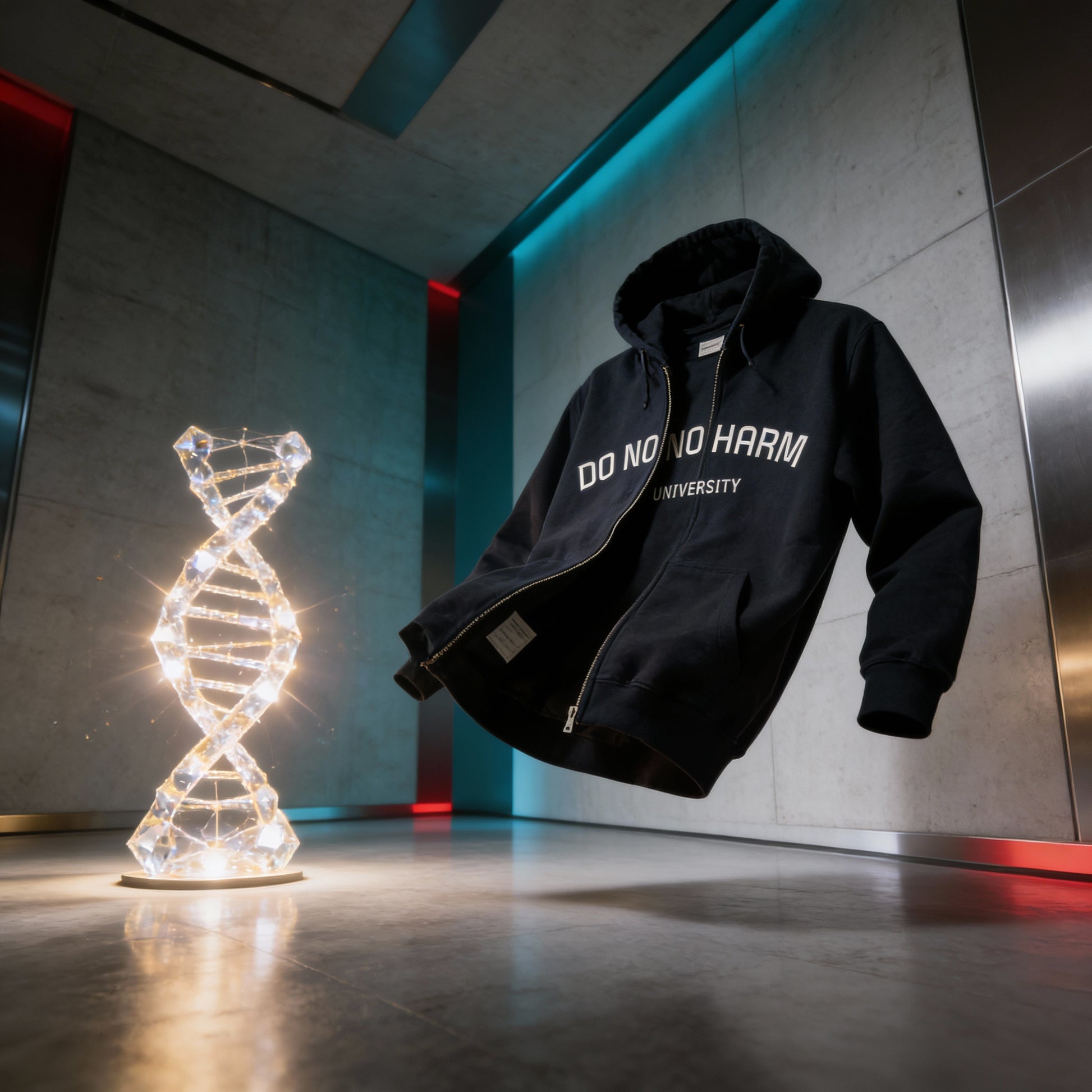 Do No Harm University Zip Hoodie unique healthcare staff apparel