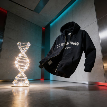 Do No Harm University Zip Hoodie unique healthcare staff apparel