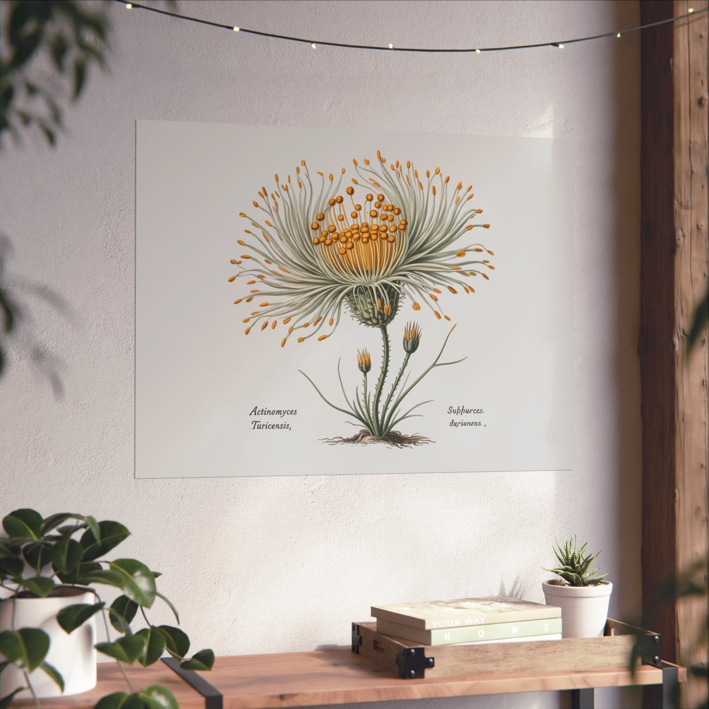 Botanical Actinomyces Imaginary Microbiology Fine Art Poster