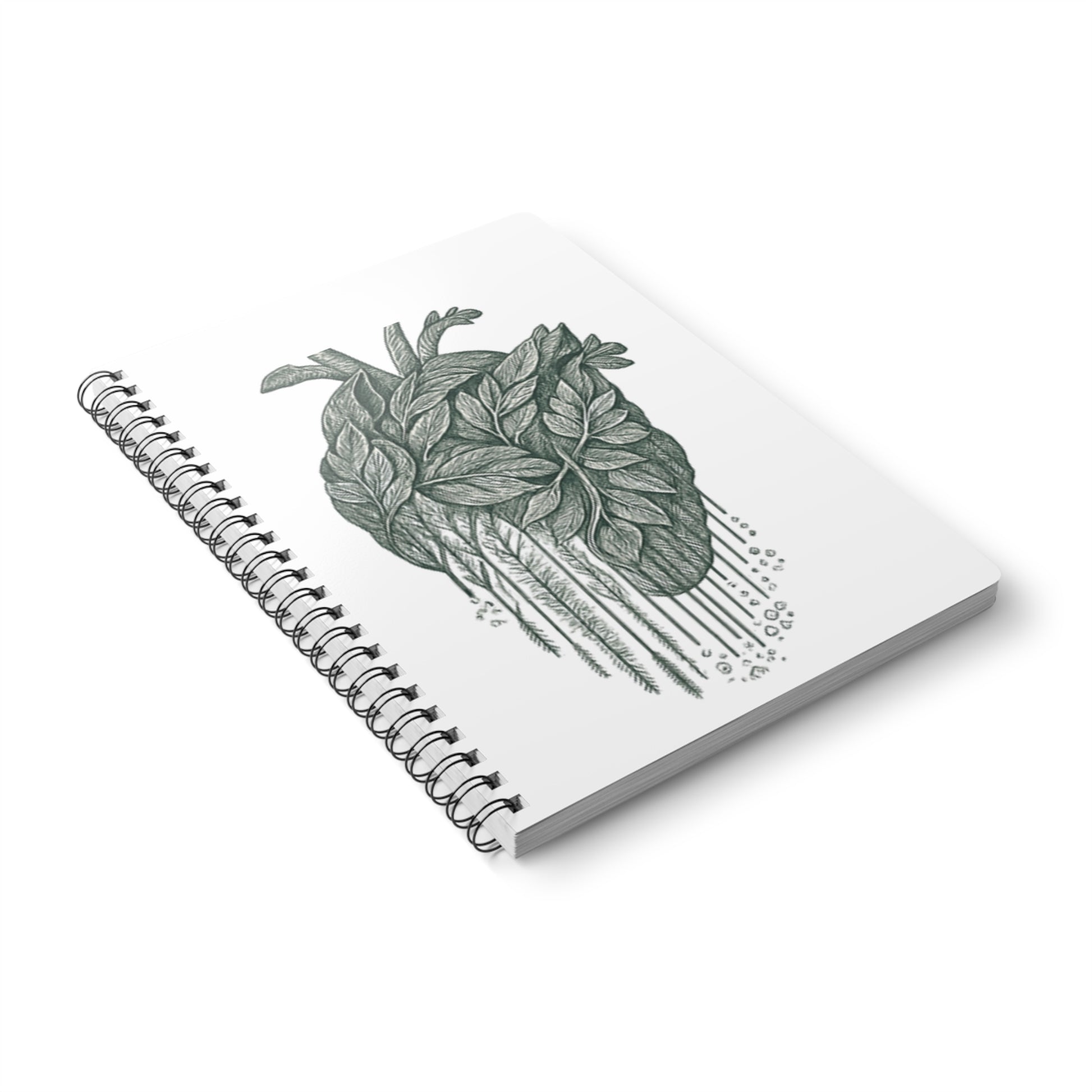 Botanical Heart Spiral Notebook unique medical career notebook