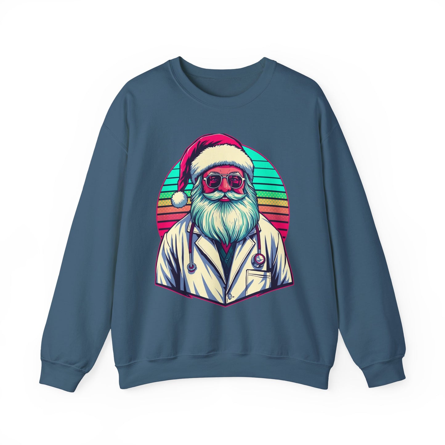 Doctor Santa Retro Sweatshirt unique doctor christmas sweater