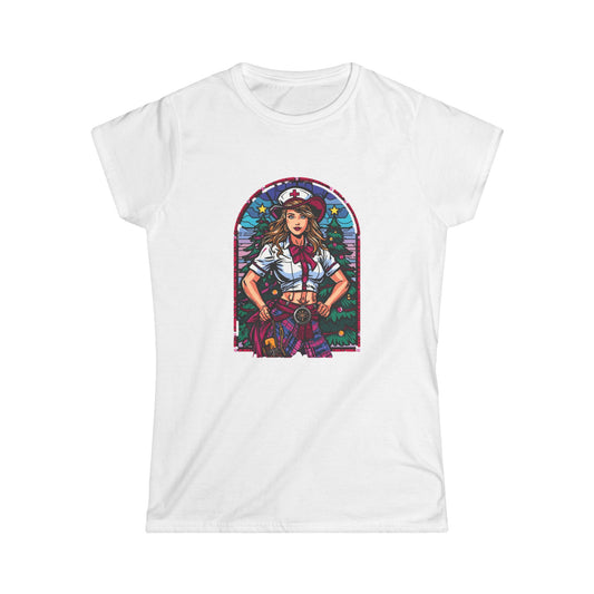 Cowgirl Nurse Christmas Tee unique nurse holiday apparel