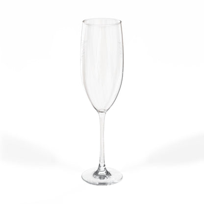 Graduation Champagne Flute  Caduceus Engraved