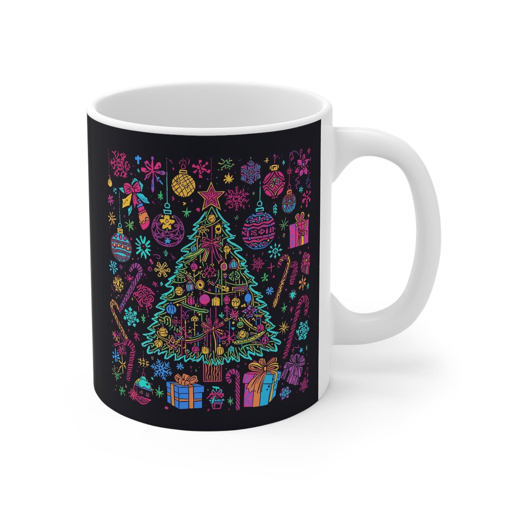 Neon Christmas Tree Mug professional medical staff gift
