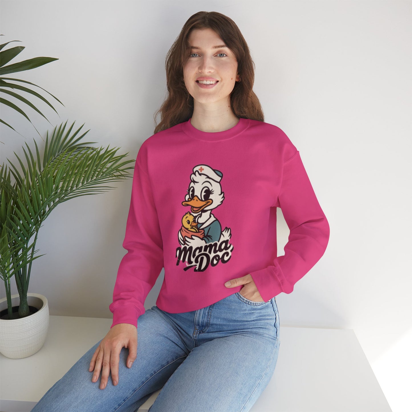 The Mama Doc Crewneck Art of Medicine mom apparel