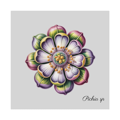 Botanical Pichia Imaginary Microbiology Fine Art Poster