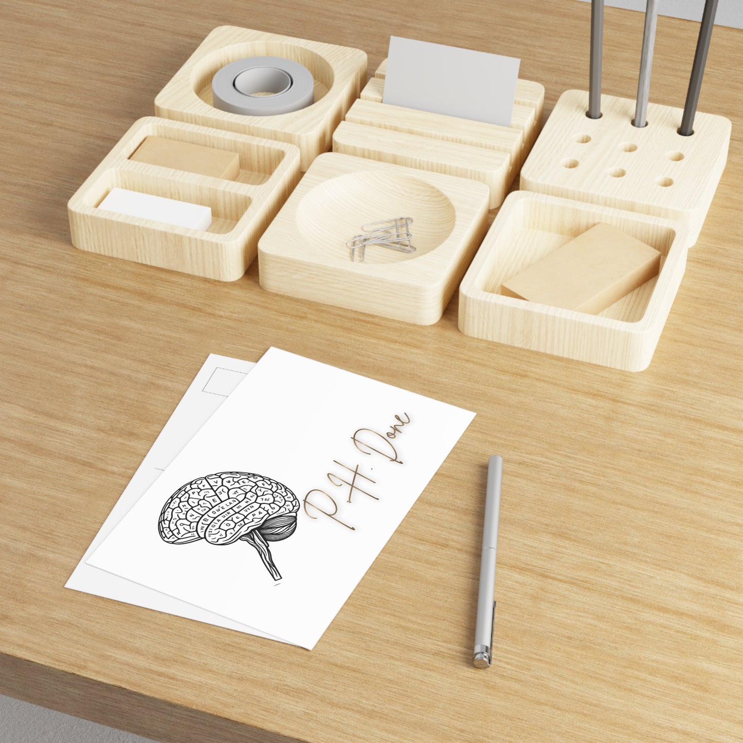 Postcards PH Done Brain Illustration unique healthcare gift cards