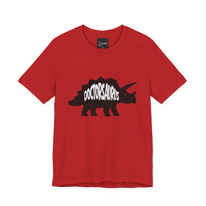 Doctorsaurus Triceratops Unisex Tee, Medical PhD Student Gift, Doctor Graduation Shirt - Medical Art Apparel