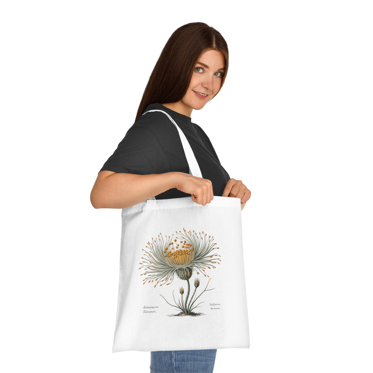 Vintage Actinomyces Illustration Cotton Tote