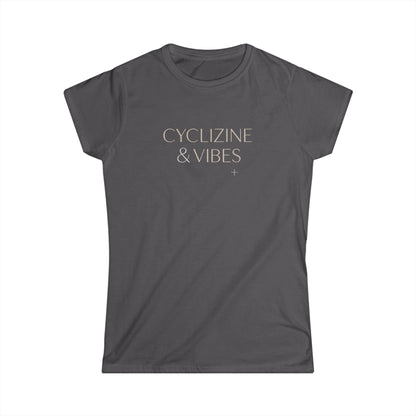 Cyclizine & Vibes Only Women's Tee pharmacy shirt detail 2