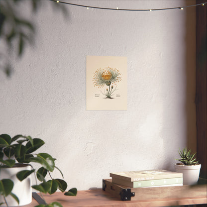 Botanical Actinomyces Imaginary Microbiology Fine Art Poster