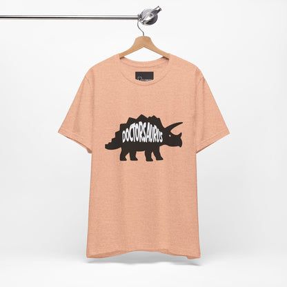 Doctorsaurus Triceratops Unisex Tee, Medical PhD Student Gift, Doctor Graduation Shirt - Medical Art Apparel
