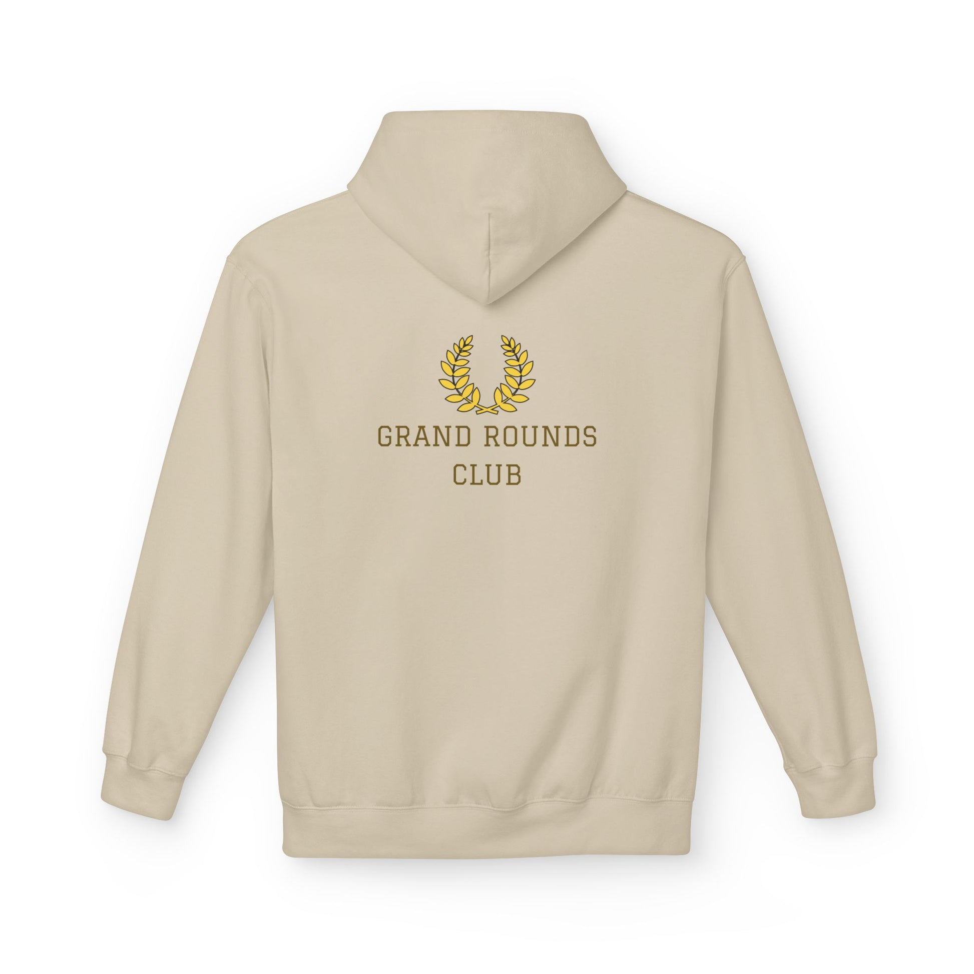 Grand Rounds Club Hoodie — Anatomical Laurel Medical Streetwear Pullover - Medical Art Apparel