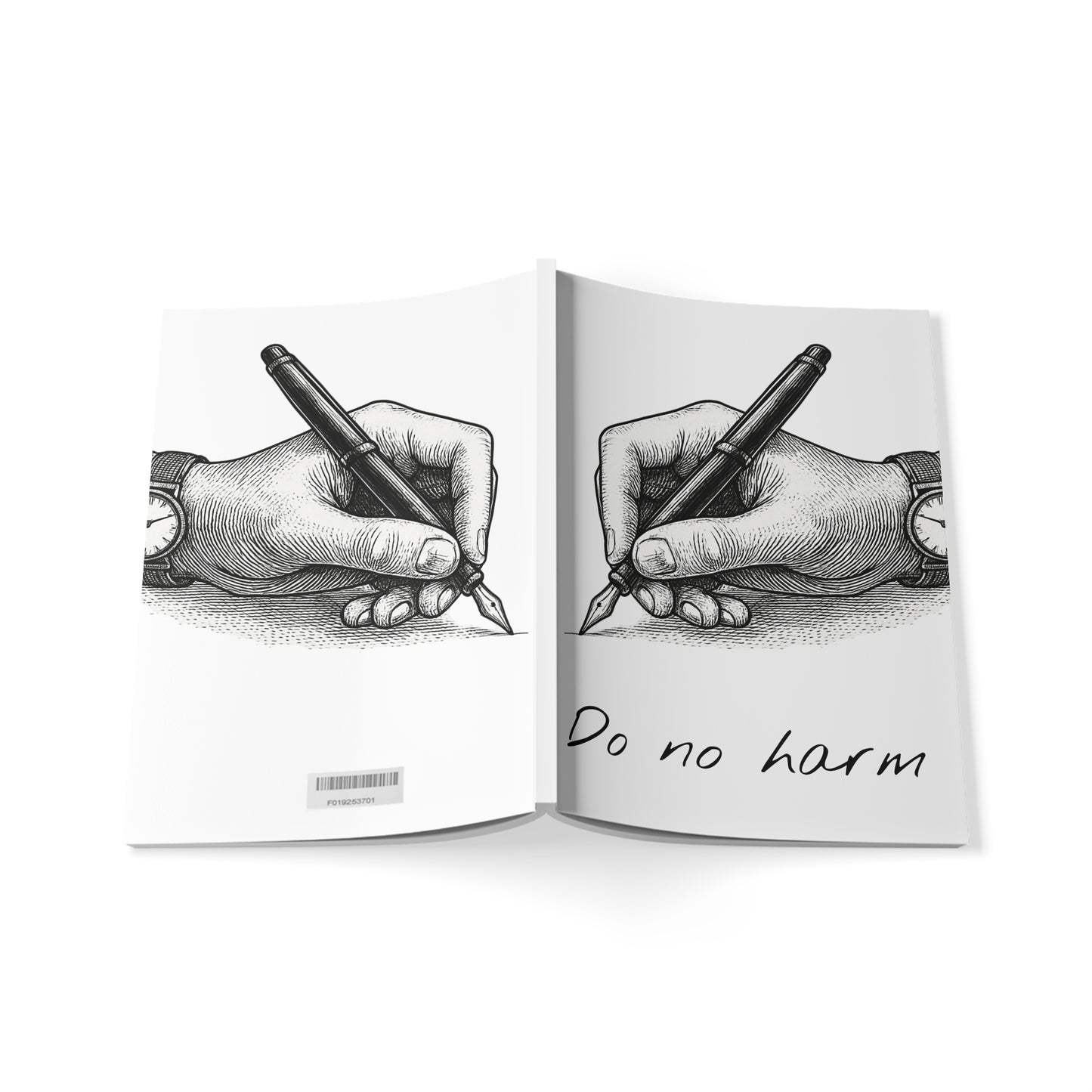 Do No Harm A5 Notebook medical illustration design journal
