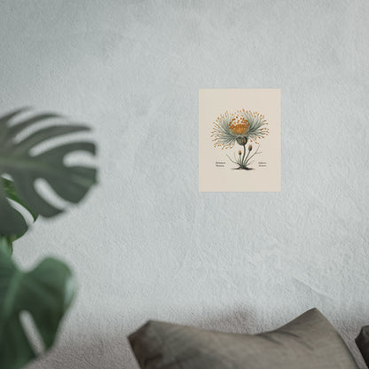 Botanical Actinomyces Imaginary Microbiology Fine Art Poster