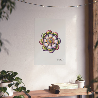 Botanical Pichia Imaginary Microbiology Fine Art Poster