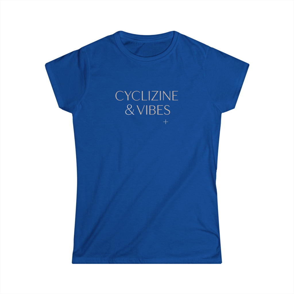 Cyclizine & Vibes Only Women's Tee pharmacy shirt detail 3