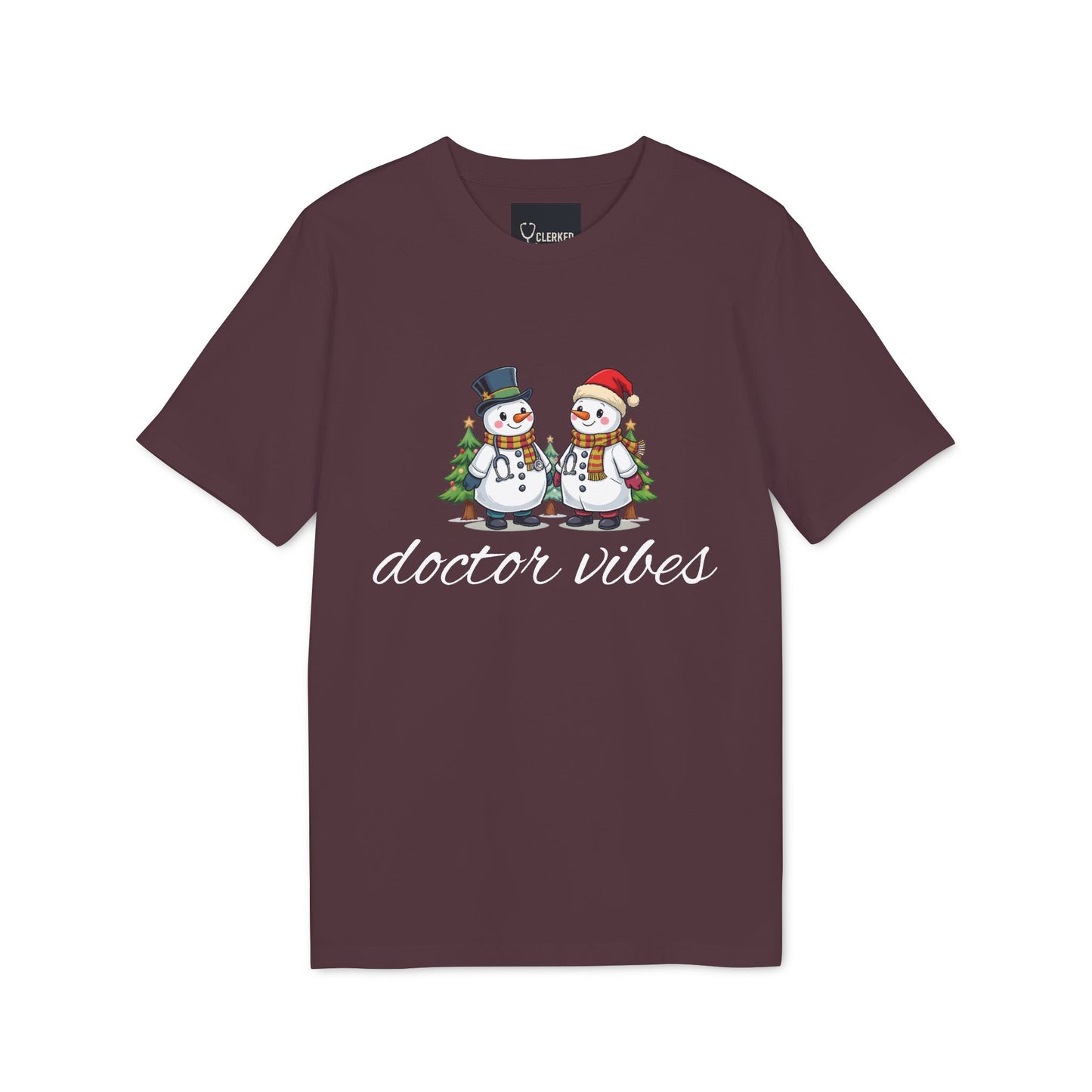 Doctor Vibes Snowmen T-shirt unique medical student holiday gear