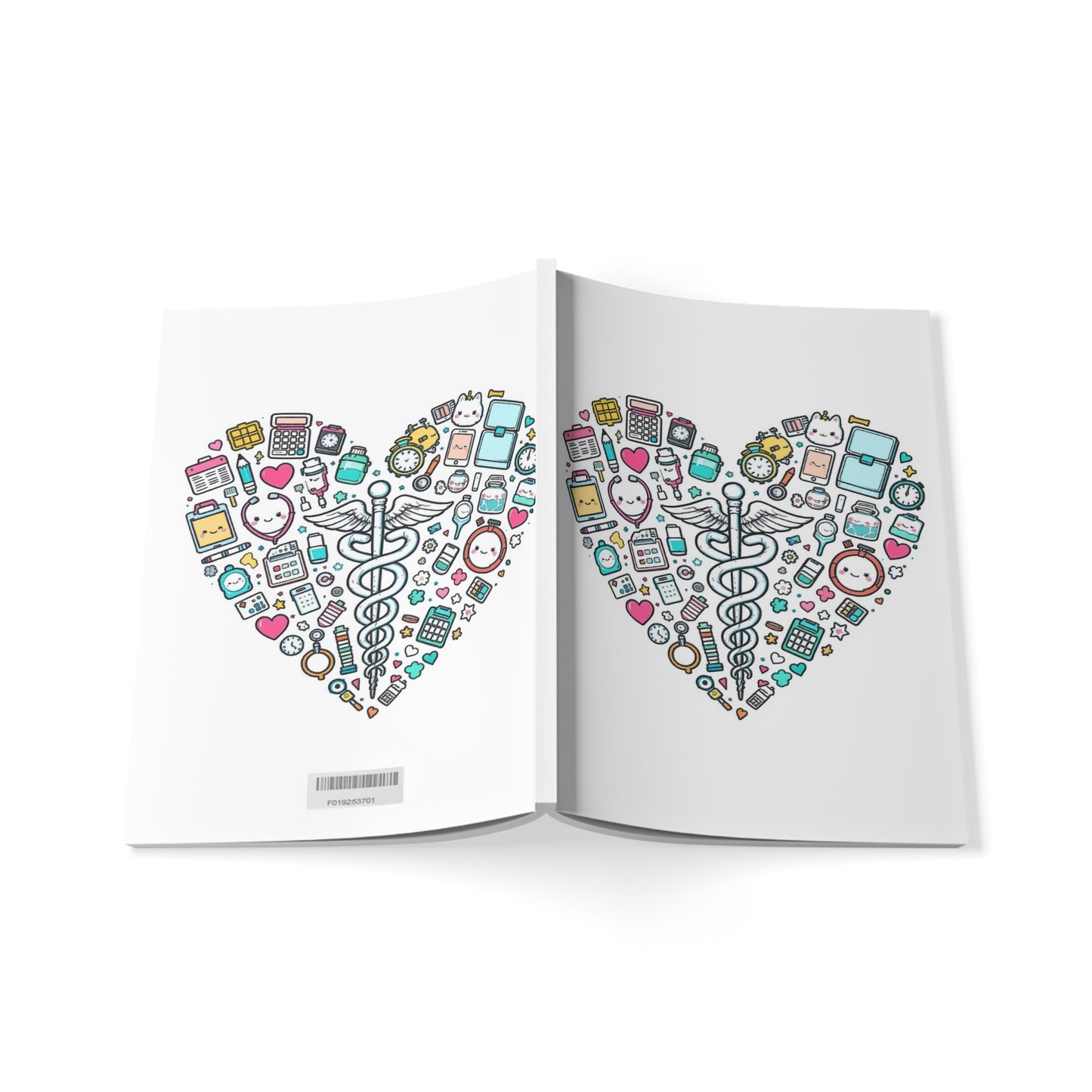 Heart Happy Caduceus Notebook medical graduation gift journal