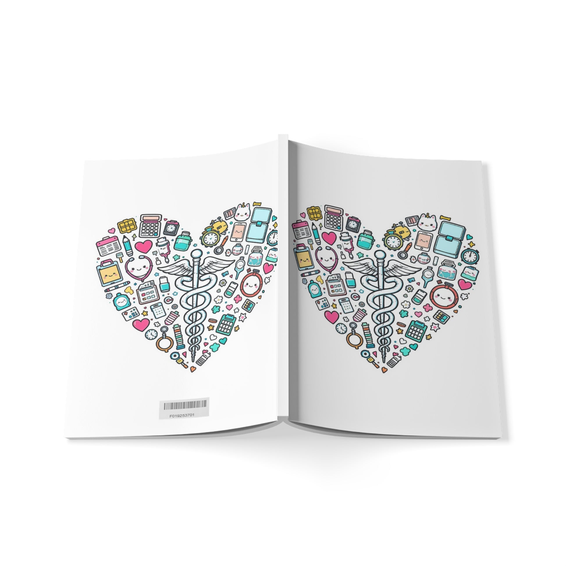 Heart Happy Caduceus Notebook medical graduation gift journal