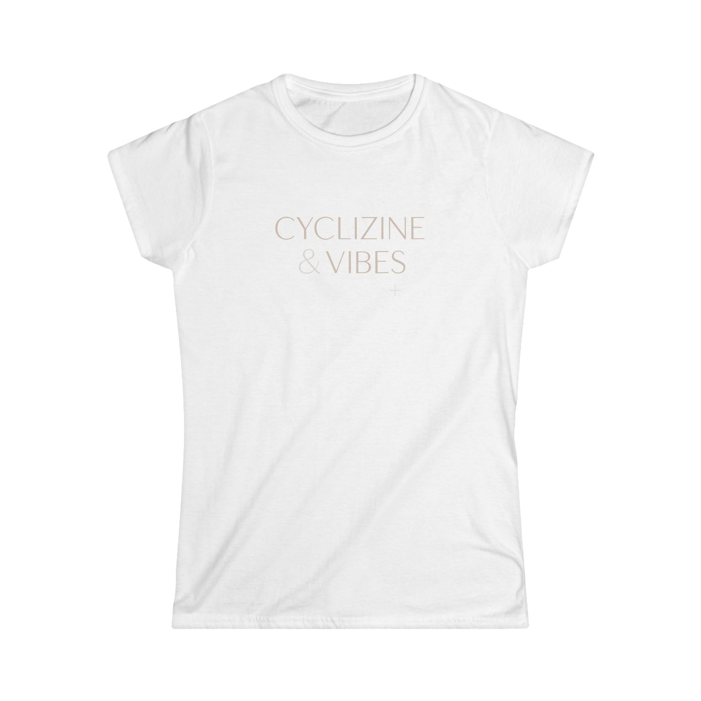 Cyclizine & Vibes Only Women's Tee pharmacy shirt detail