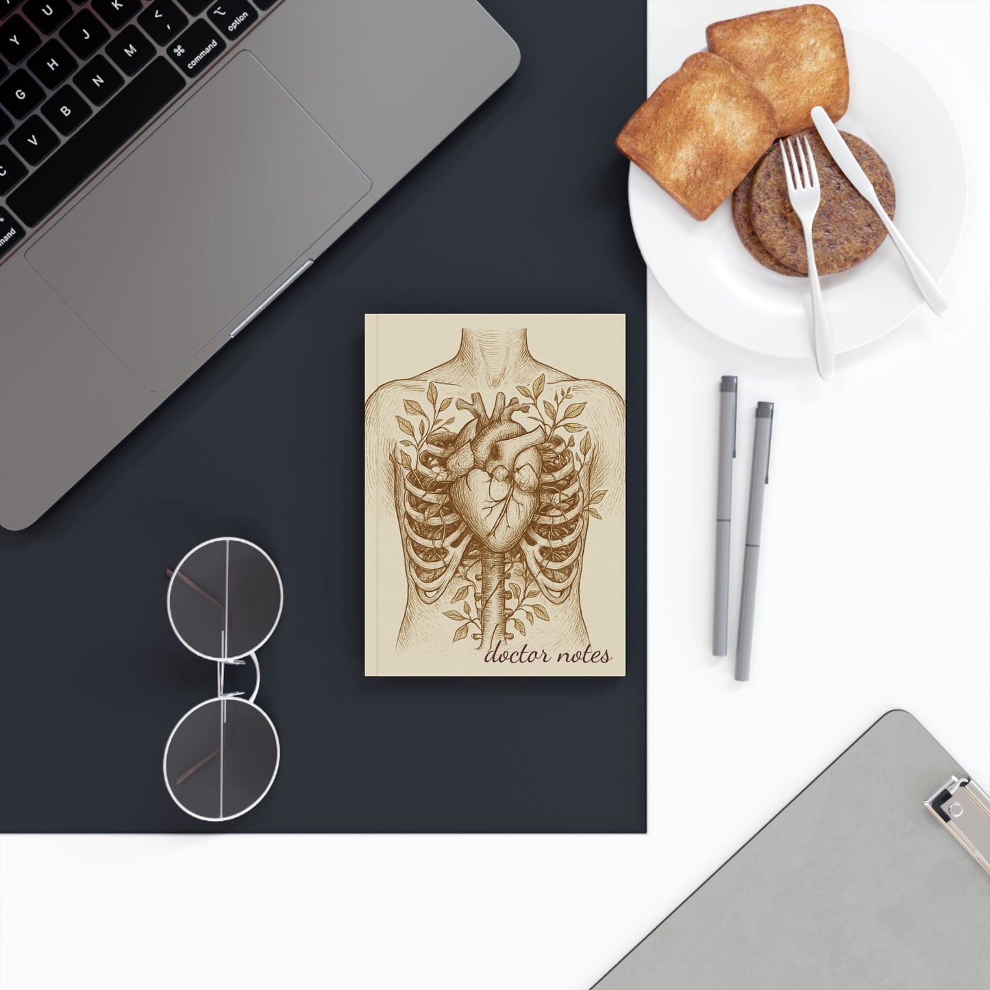 Anatomical Heart Journal unique medical illustration notebook