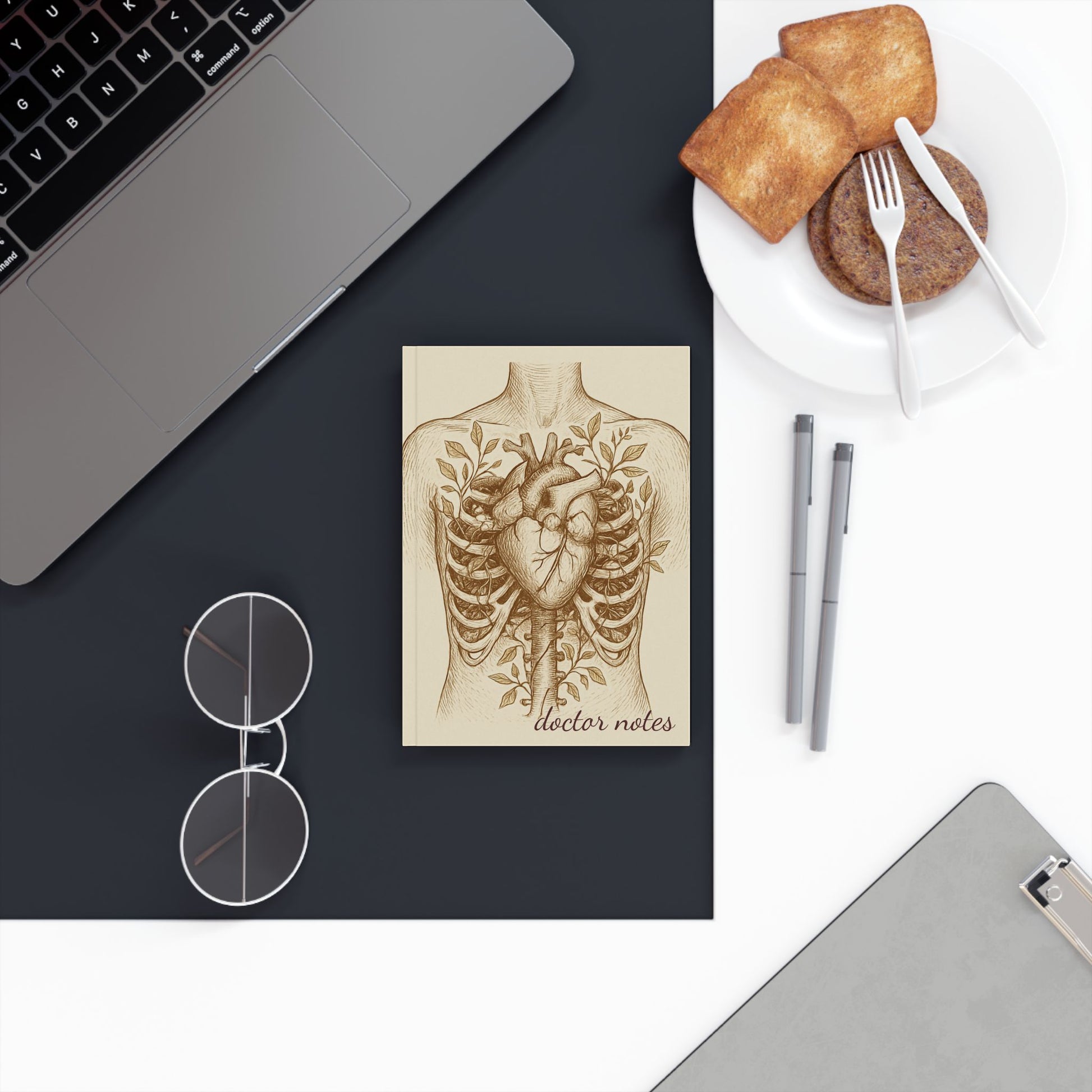 Anatomical Heart Journal unique medical illustration notebook