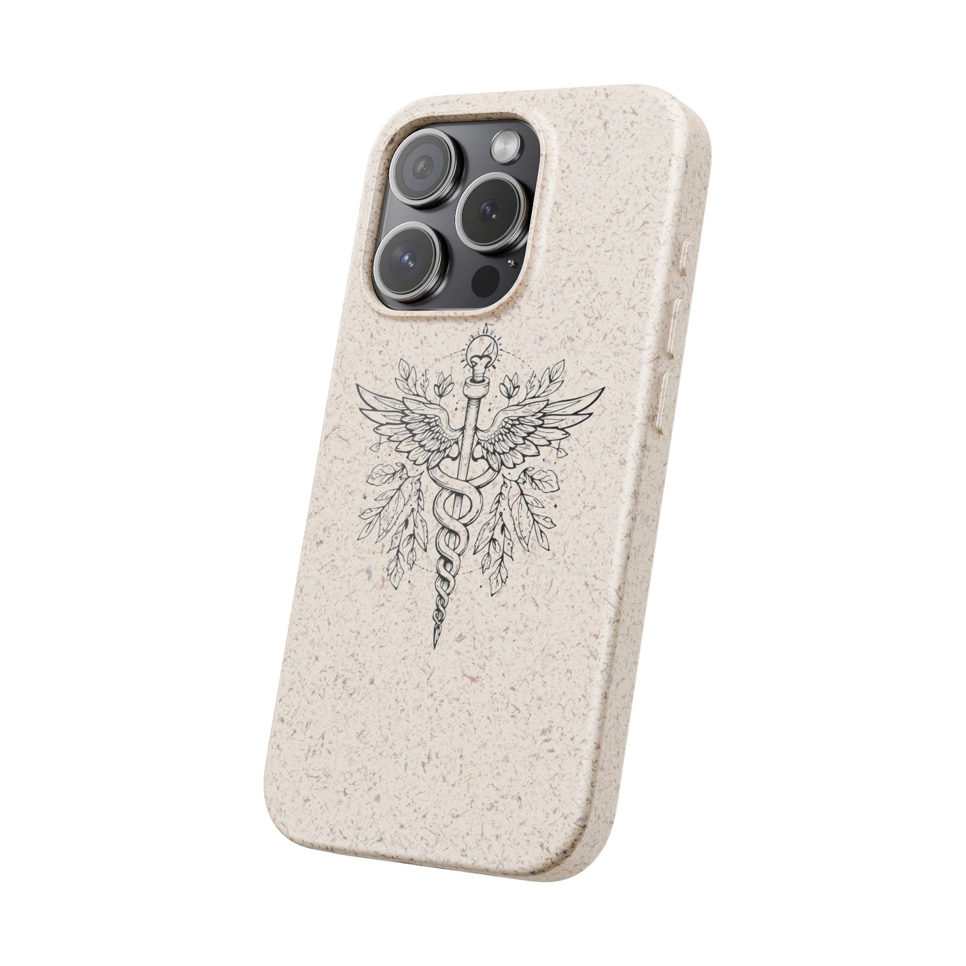 Caduceus Medical Eco-Friendly Phone Biodegradable Cover - Medical Art Apparel