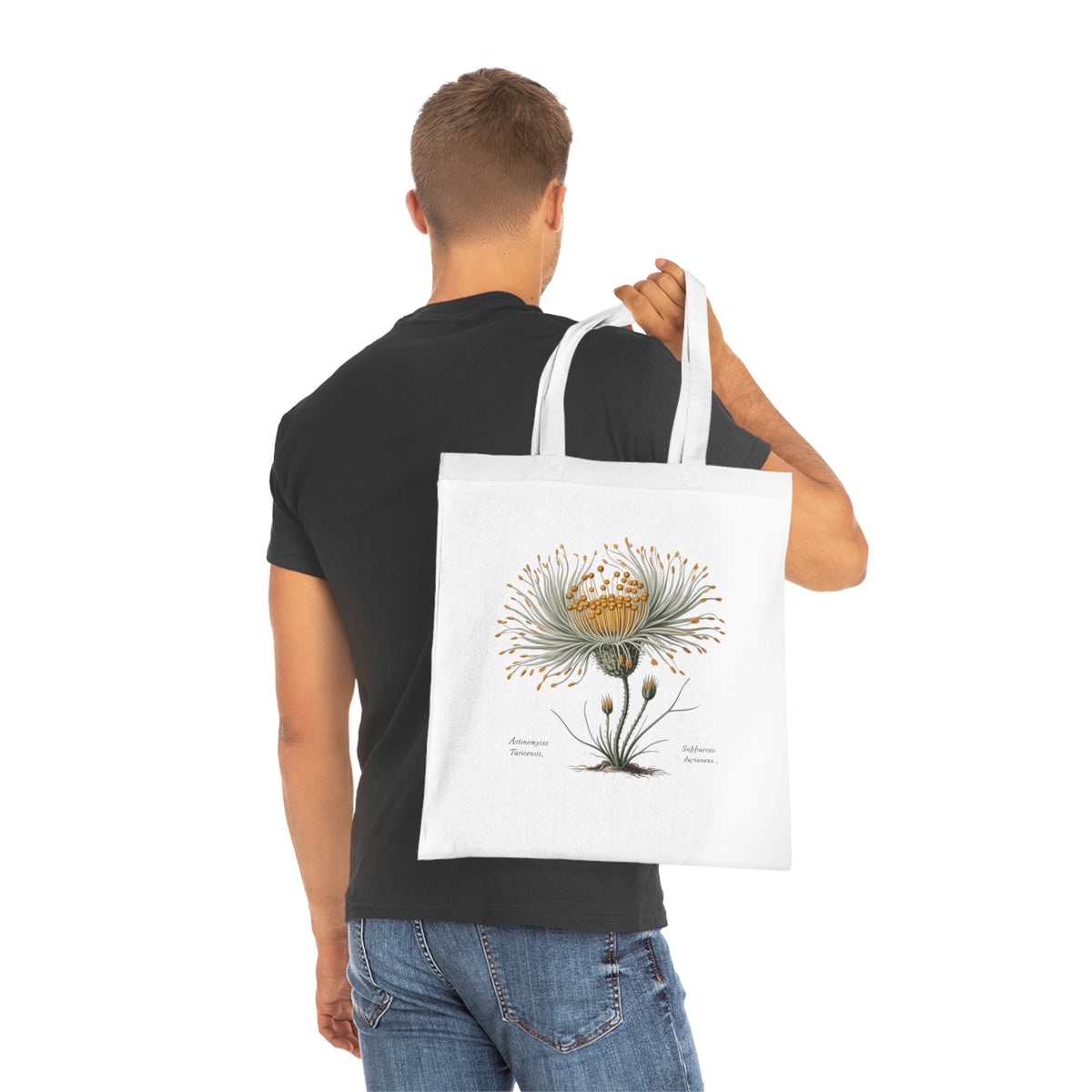 Vintage Actinomyces Illustration Cotton Tote