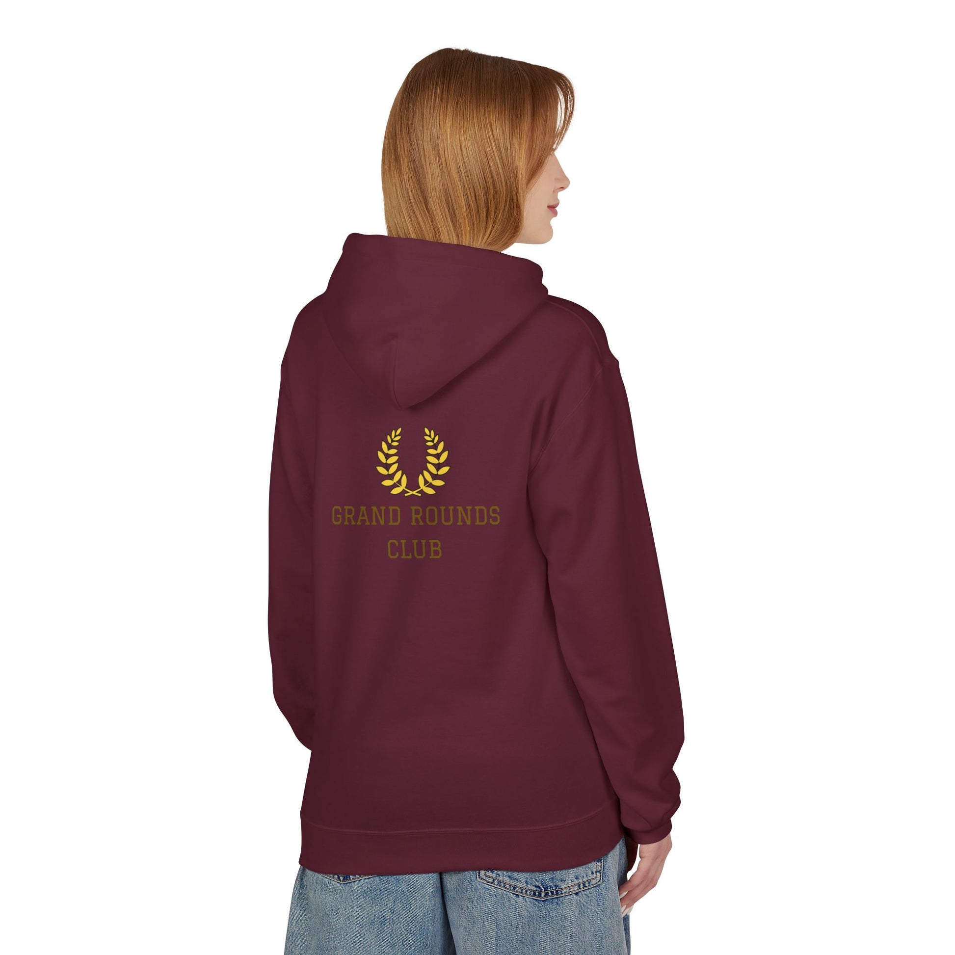 Grand Rounds Club Hoodie — Anatomical Laurel Medical Streetwear Pullover - Medical Art Apparel