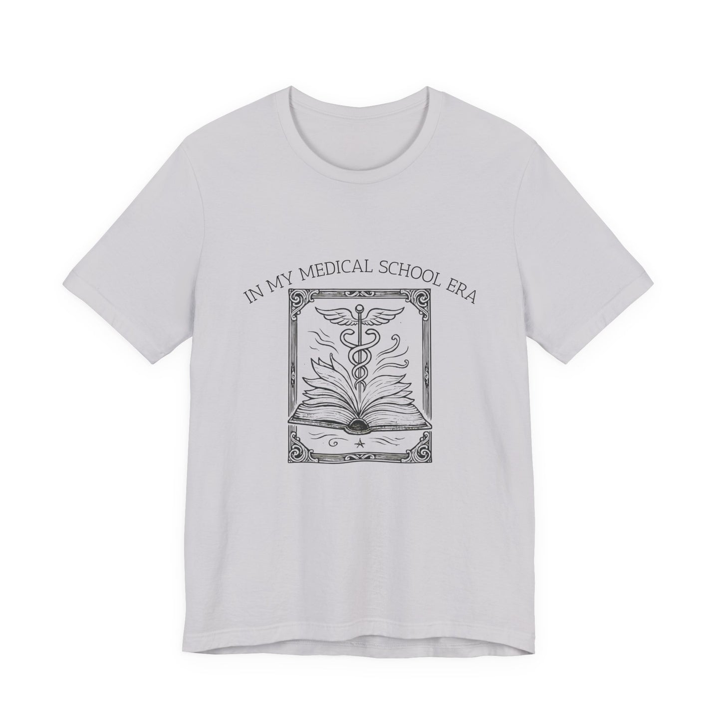 In My Medical School Era Caduceus Book Illustration Tee Art of Medicine 7