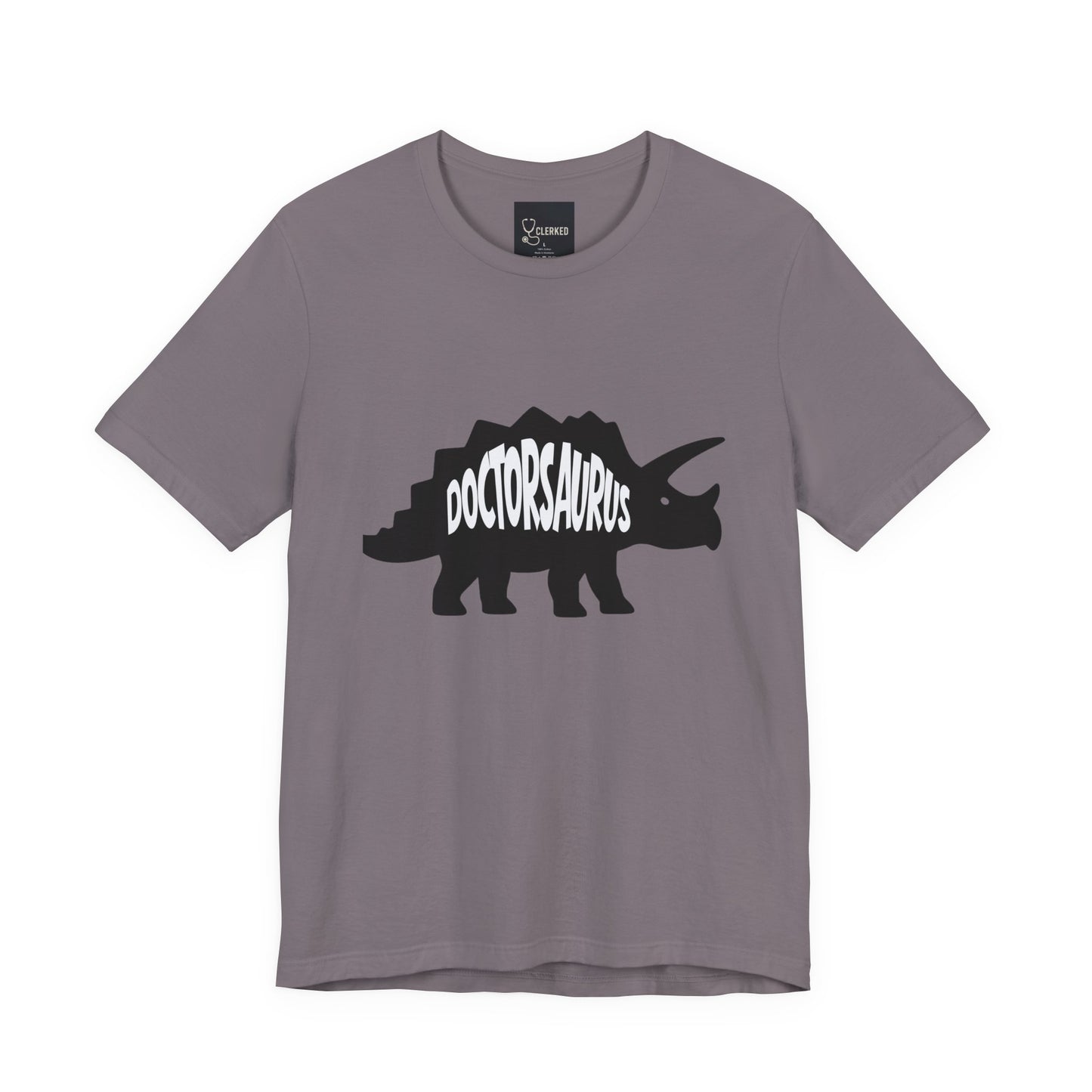 Doctorsaurus Triceratops Unisex Tee, Medical PhD Student Gift, Doctor Graduation Shirt - Medical Art Apparel