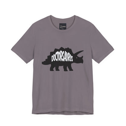 Doctorsaurus Triceratops Unisex Tee, Medical PhD Student Gift, Doctor Graduation Shirt - Medical Art Apparel
