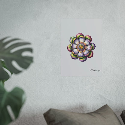 Botanical Pichia Imaginary Microbiology Fine Art Poster
