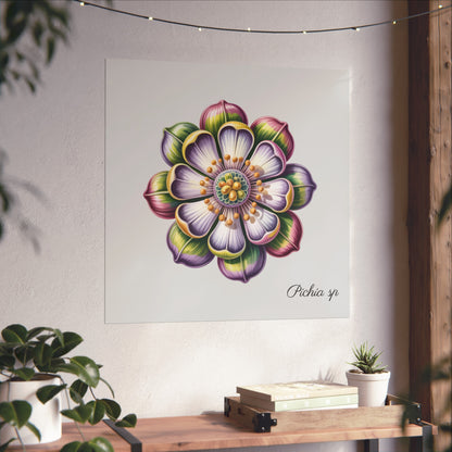 Botanical Pichia Imaginary Microbiology Fine Art Poster
