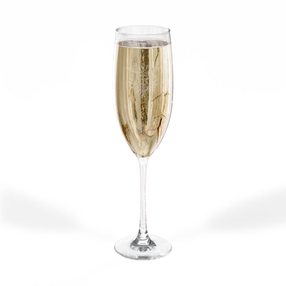 Graduation Champagne Flute  Caduceus Engraved