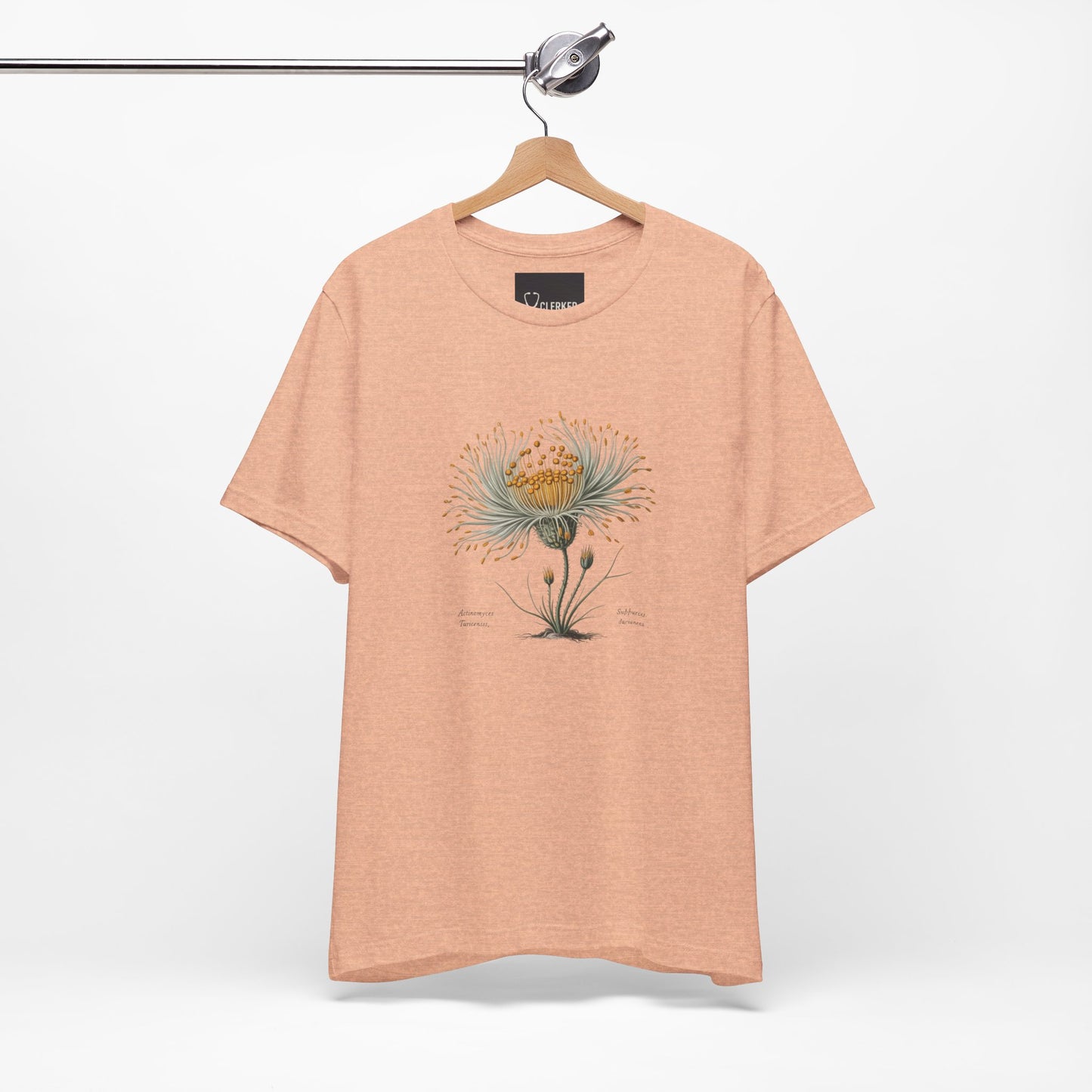 Actinomyces Turicensis Botanical Tee scientific illustration detail