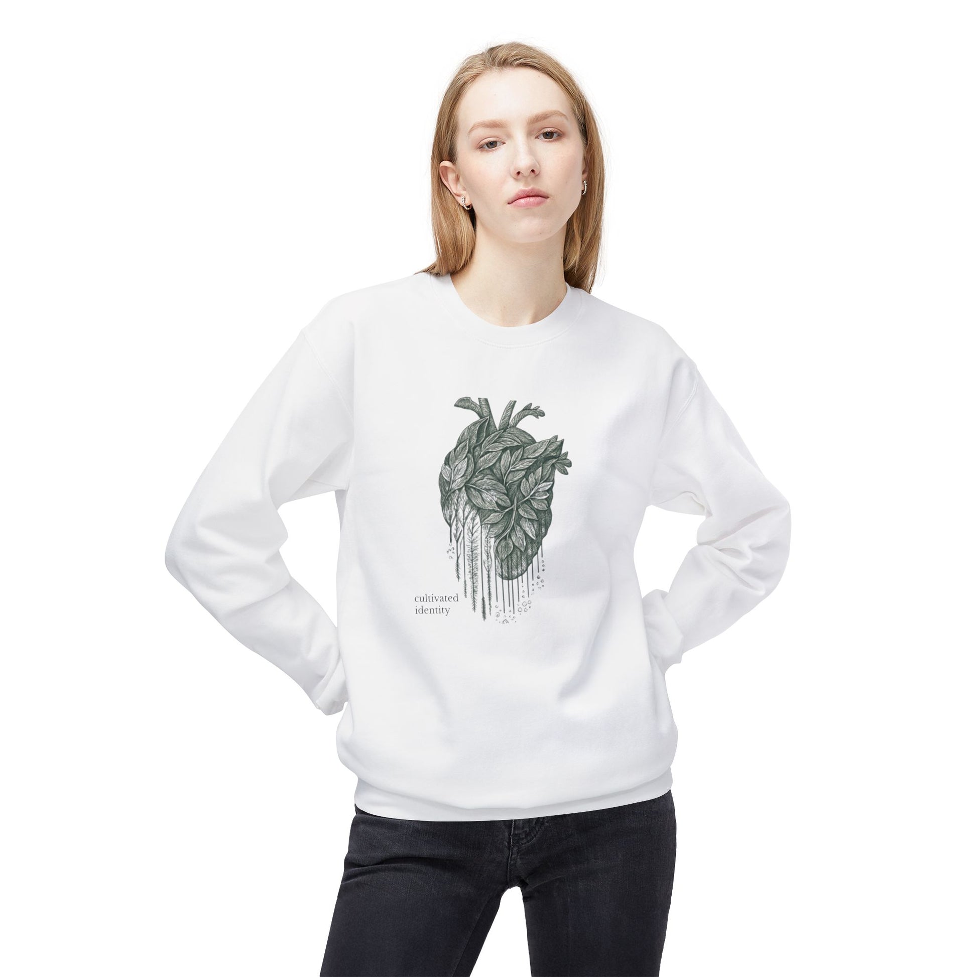 Botanical Anatomical Heart Sweatshirt Art of Medicine apparel