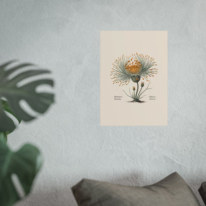 Botanical Actinomyces Imaginary Microbiology Fine Art Poster