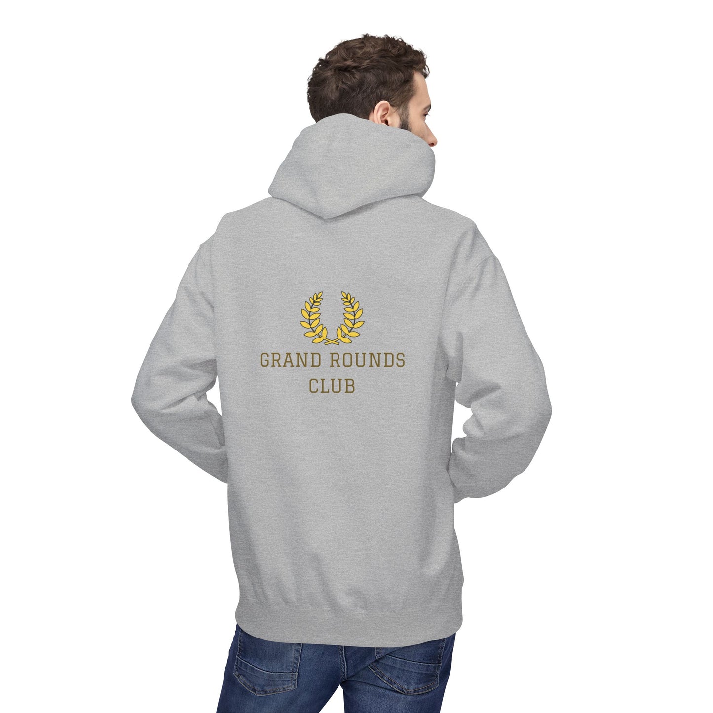 Grand Rounds Club Hoodie — Anatomical Laurel Medical Streetwear Pullover - Medical Art Apparel